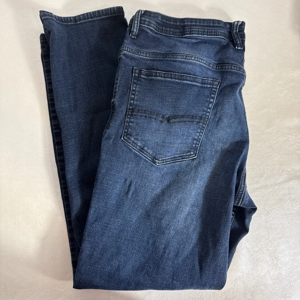 Buffalo Jackson Straight Stretch‎ Jeans 36x34 Dark Wash Pants